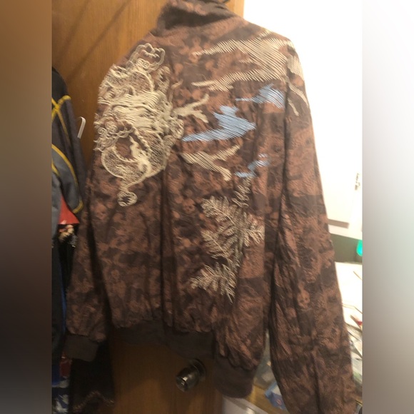🐲🎃Vintage Marc Ecko Cut & Sew Embroidered Jacket- 687 $180 or $150 w/offer - Picture 7 of 7